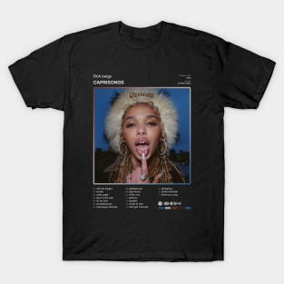 FKA twigs - CAPRISONGS Tracklist Album T-Shirt